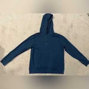 Todd Snyder Men’s Blue Pullover Henley Hoodie Medium